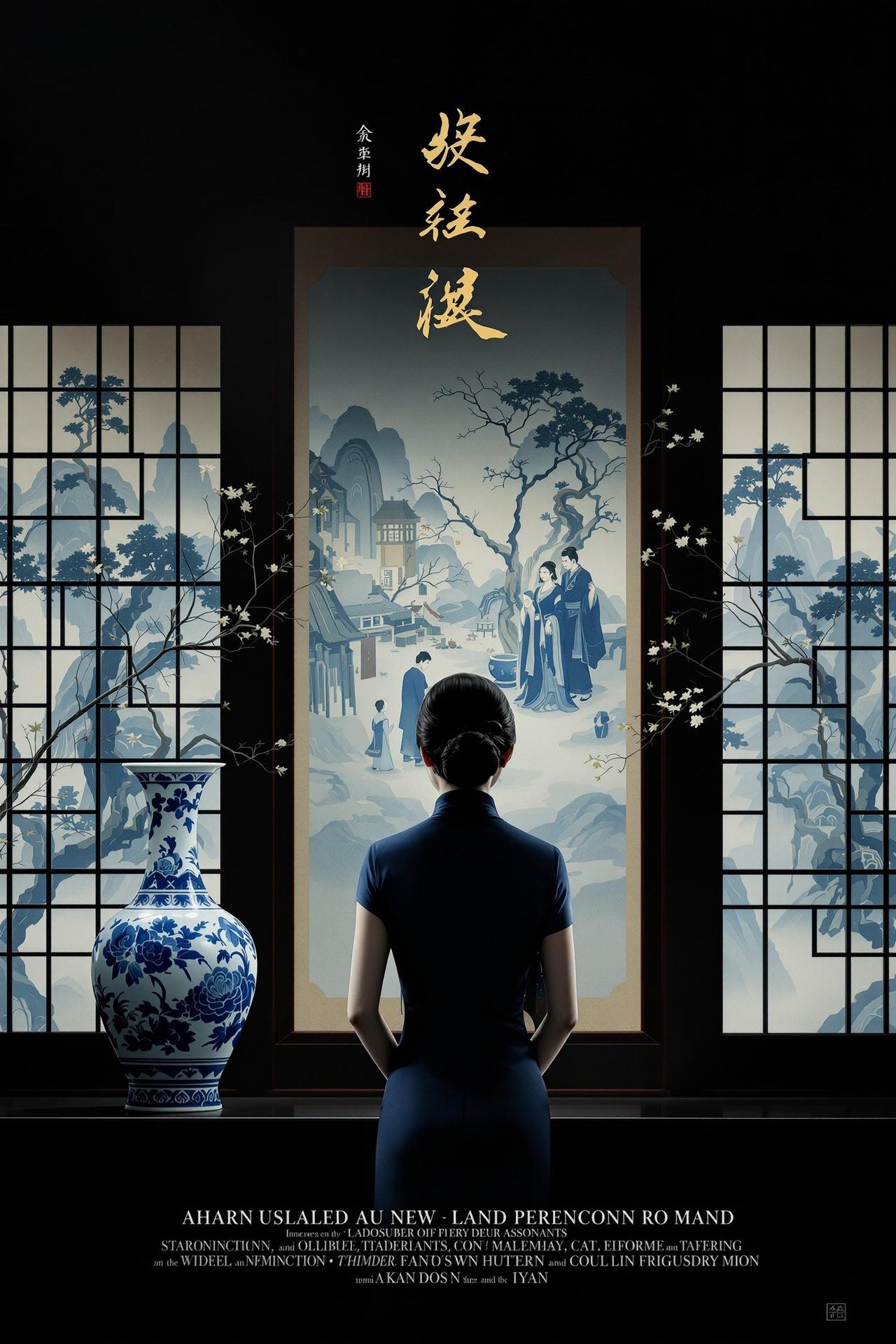 欧美视频出品电影《青花往事》封面海报